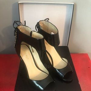 Nine West Black Peep Toe Heels.